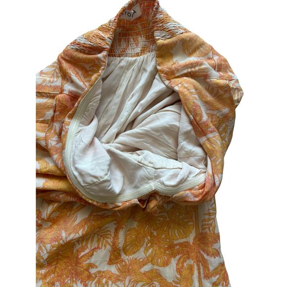 STORIA PALM TREE STRAPLESS JUMPSUIT SIZE LARGE REVOLVE - Picture 5 of 8